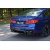 Накладка сплиттер на задний бампер центральная на BMW M5 F90